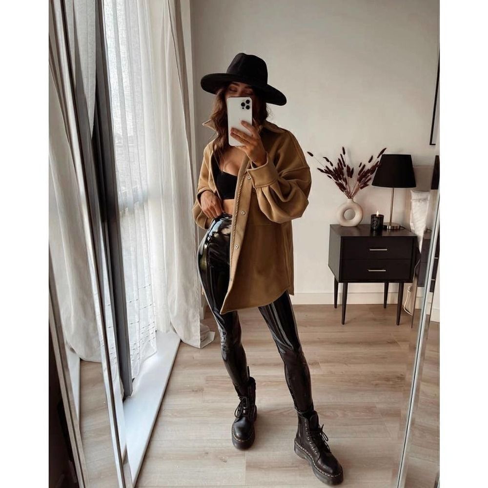 H&M Shacket Jacket Mustard Oversized - Picture 12 of 15